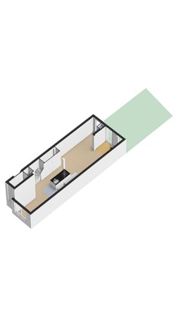 Floorplan - Osseweistraat 34B, 3023 DD Rotterdam